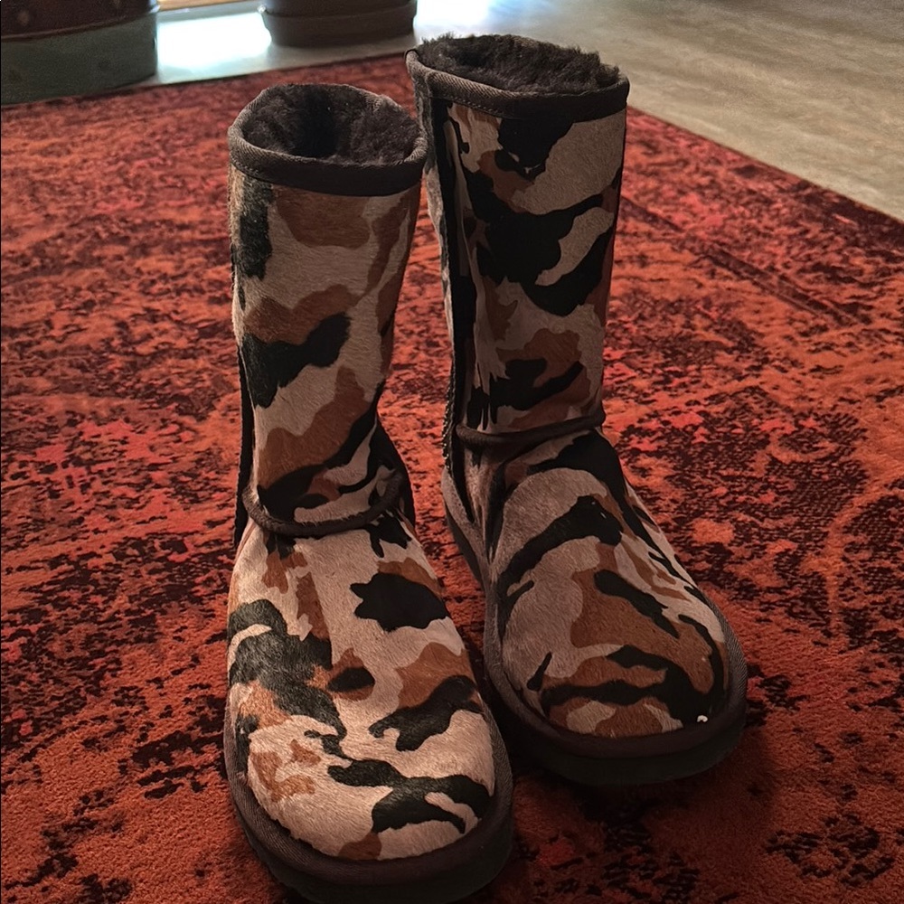 Camouflage Shearling UGG Boots